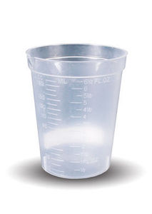 Beaker Cup with Temperature Strip for employee and pre-employment drug testing kits.