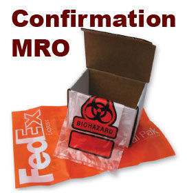 Chain of Custody Confirmation and MRO Packages for Employee Drug Testing Kits.