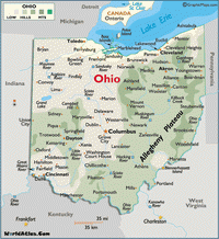 Ohio State drug alcohol testing and screening coverage area.