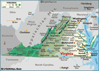 Virginia State drug alcohol testing and screening coverage area.